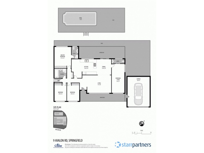 9 Avalon Road, Springfield NSW 2250 Floorplan