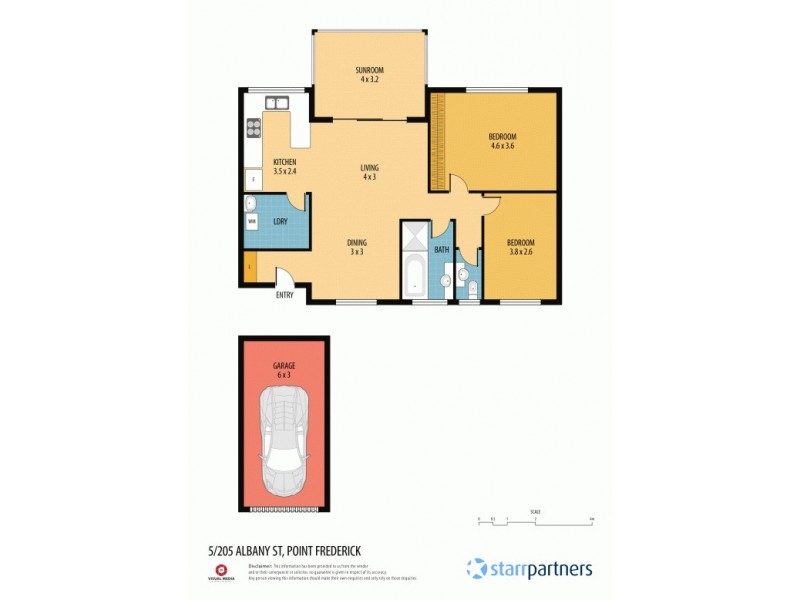 5/205 Albany Street, Point Frederick NSW 2250 Floorplan