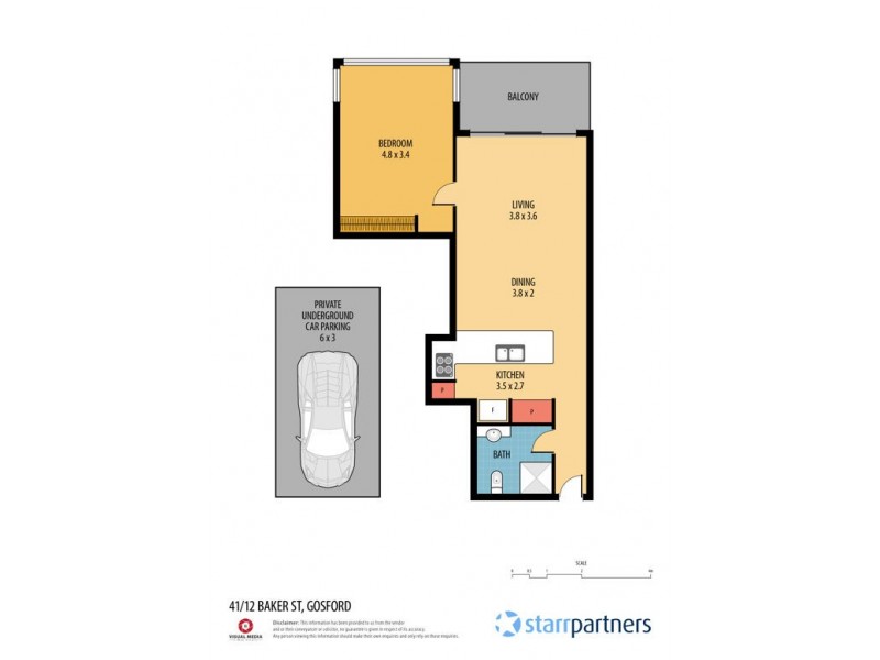 41/12 Baker Street, Gosford NSW 2250 Floorplan