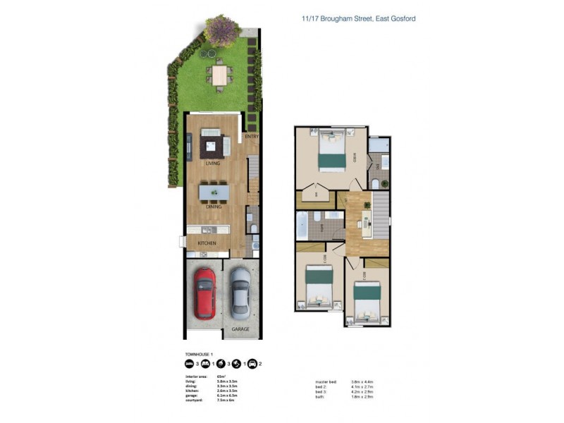 11/17 Brougham Street, East Gosford NSW 2250 Floorplan