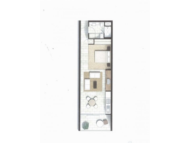 1106/555 Flinders Street, Melbourne VIC 3000 Floorplan