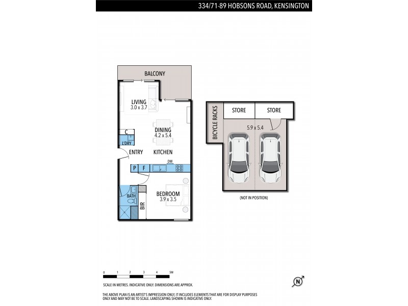 334/89 Hobsons Road, Kensington VIC 3031