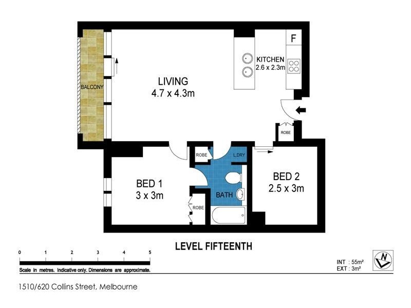 1510/620 Collins Street, Melbourne VIC 3000
