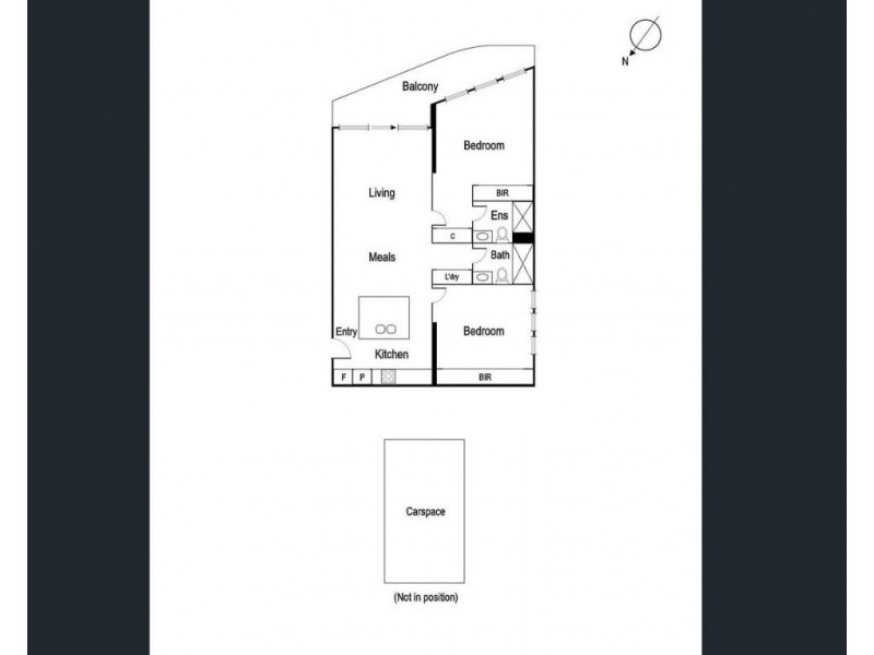 1112/50 Albert Road, South Melbourne VIC 3205 Floorplan