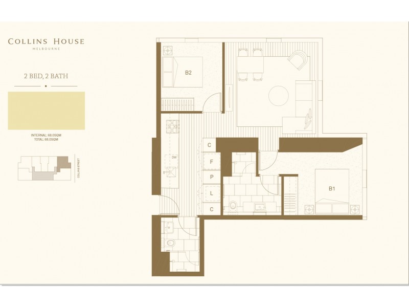 3306/466 Collins Street, Melbourne VIC 3000