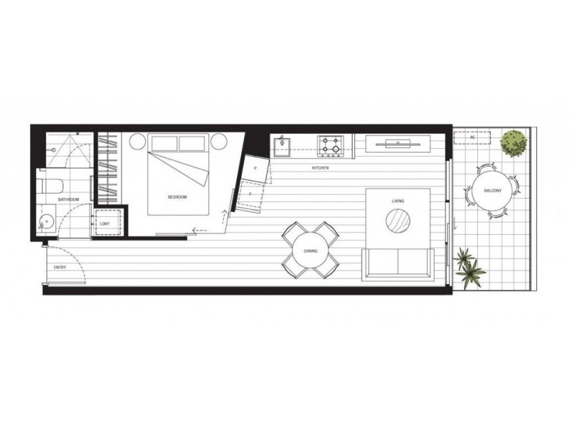 304/4 Acacia Place, Abbotsford VIC 3067 Floorplan