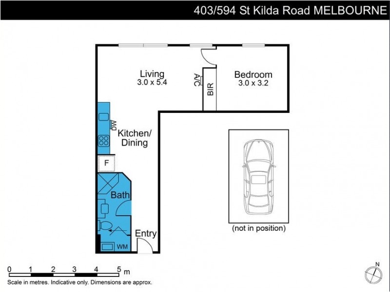 403/594 St Kilda Road, Melbourne VIC 3000 Floorplan