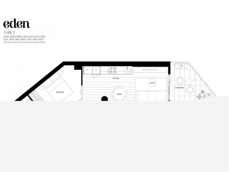 312/1 Acacia Place, Abbotsford VIC 3067 Floorplan