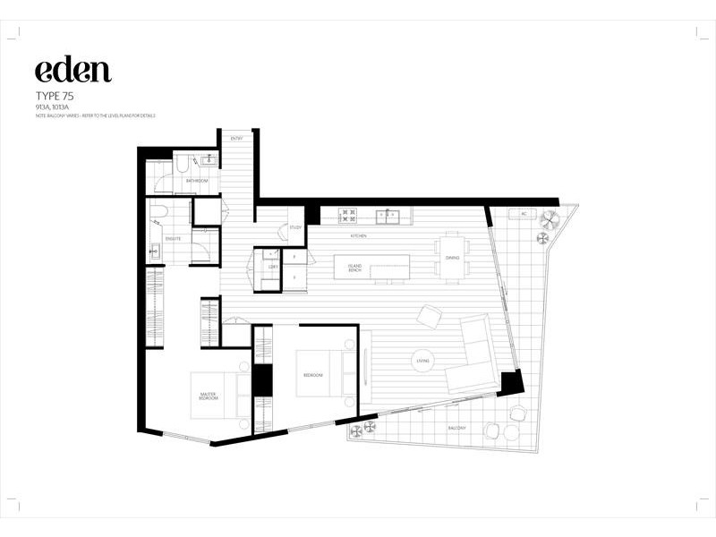 913/1 Acacia Place, Abbotsford VIC 3067 Floorplan
