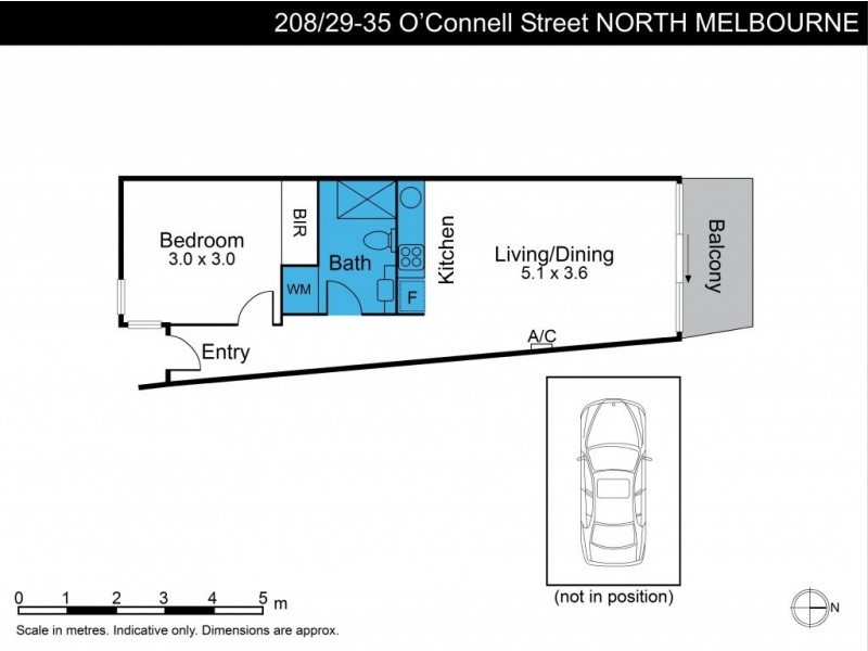 208/29-35 O’Connell Street, North Melbourne VIC 3051 Floorplan