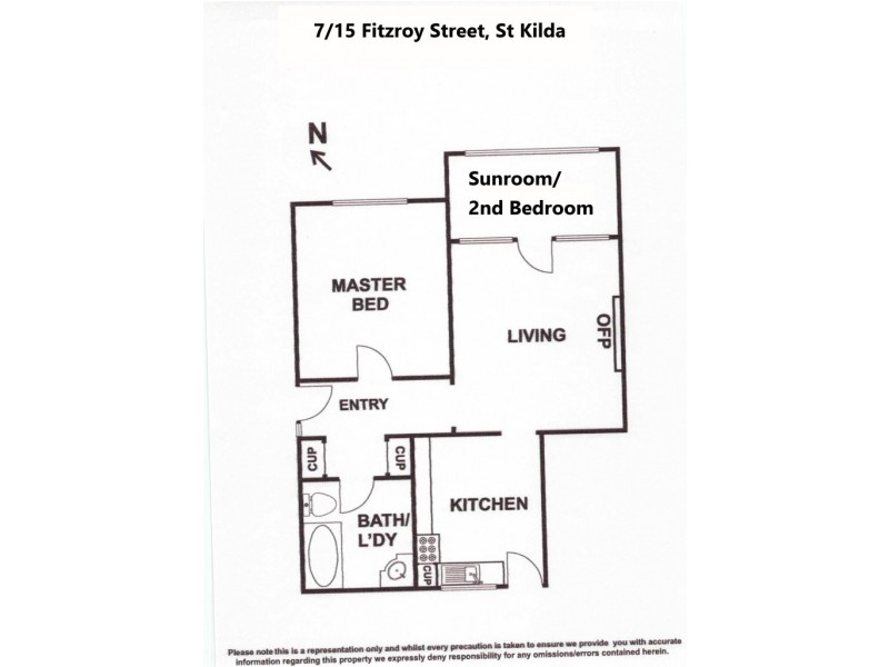 7/15 Fitzroy Street, St Kilda VIC 3182 Floorplan