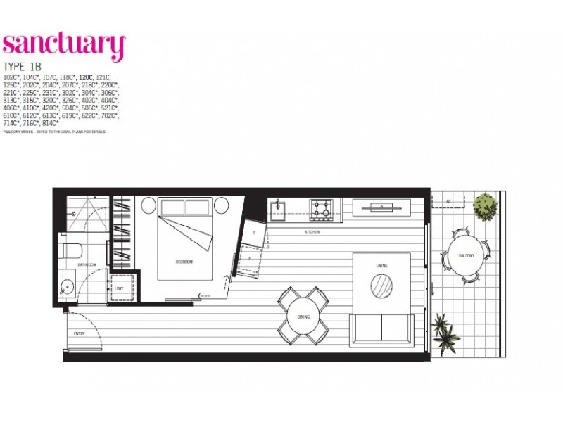 420/4 Acacia Place, Abbotsford VIC 3067 Floorplan