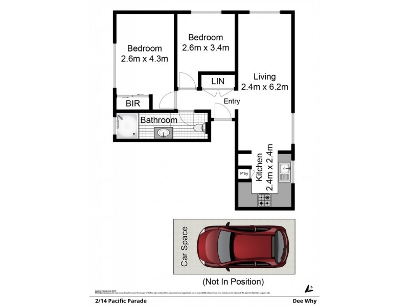 2/14 Pacific Parade, Dee Why NSW 2099 Floorplan