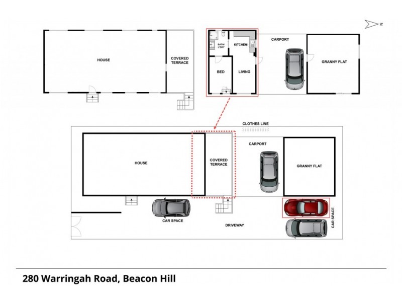 Lower 280 Warringah Road, Beacon Hill NSW 2100 Floorplan
