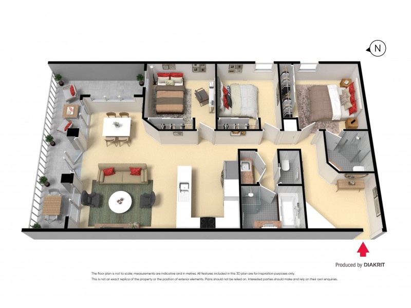 15/3 Kenilworth Parade, Ivanhoe VIC 3079 Floorplan