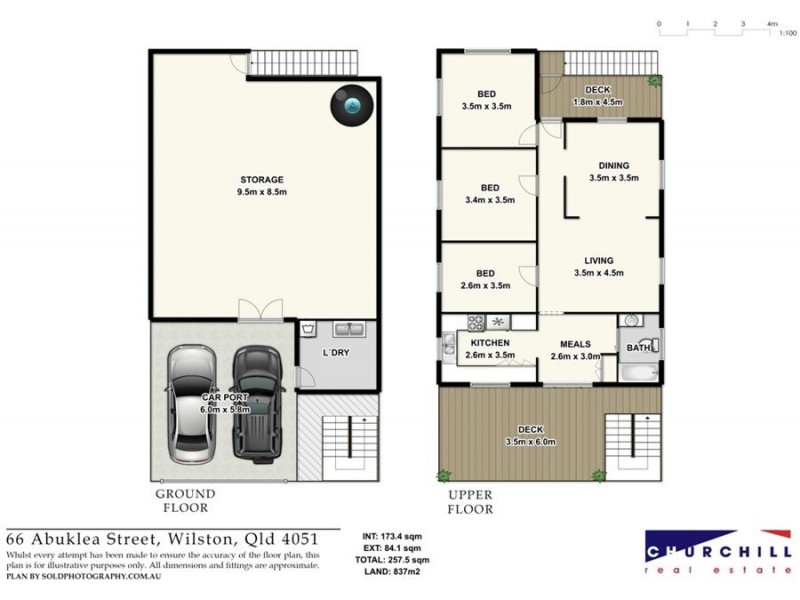 66 Abuklea St, Wilston QLD 4051 Floorplan