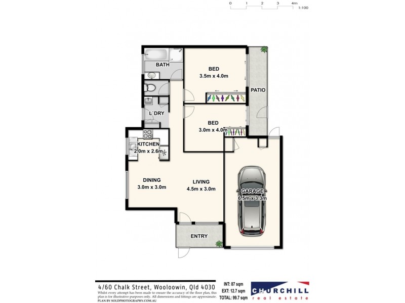 4/60 Chalk Street, Wooloowin QLD 4030 Floorplan
