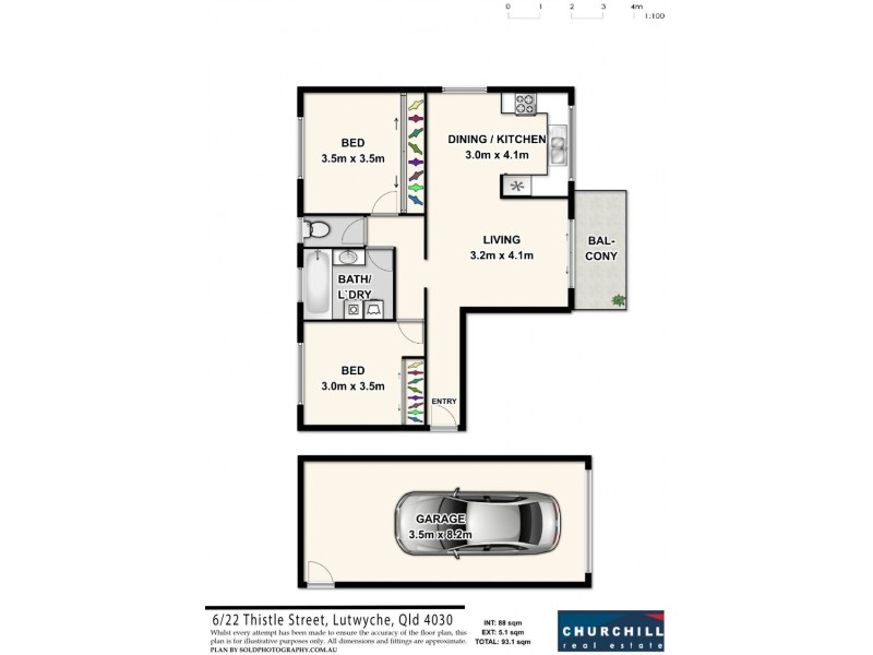 6/22 Thistle St, Lutwyche QLD 4030 Floorplan