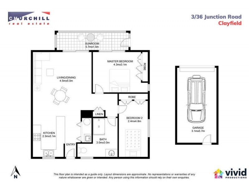 3/36 Junction Rd, Clayfield QLD 4011 Floorplan