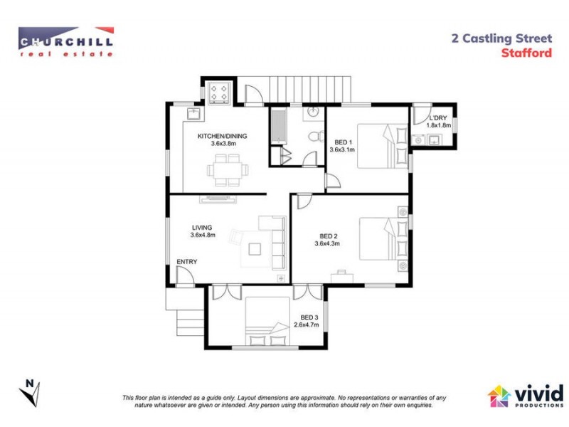 2 CASTLING STREET, Stafford QLD 4053 Floorplan