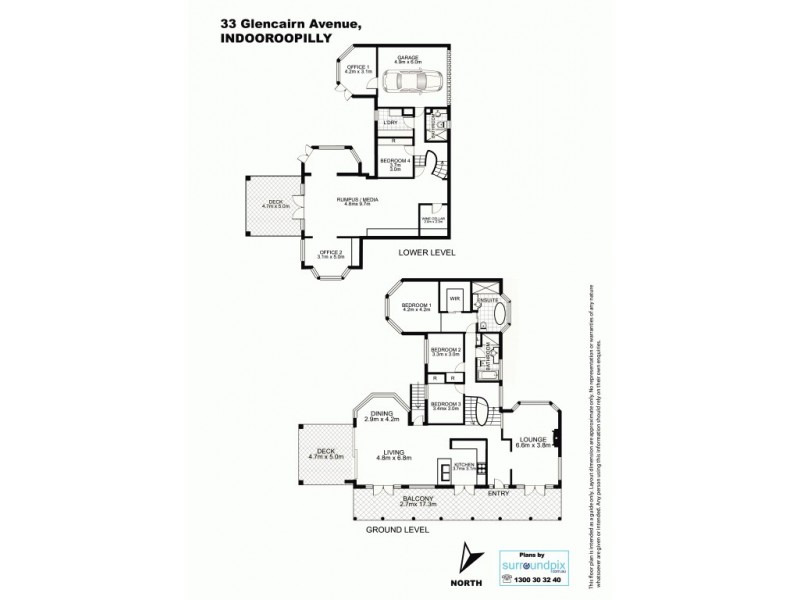 33 Glencairn Avenue, Indooroopilly QLD 4068 Floorplan
