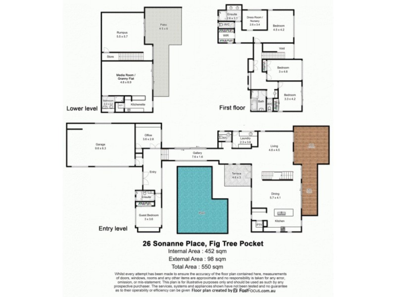 26 Sonanne Place, Fig Tree Pocket QLD 4069 Floorplan