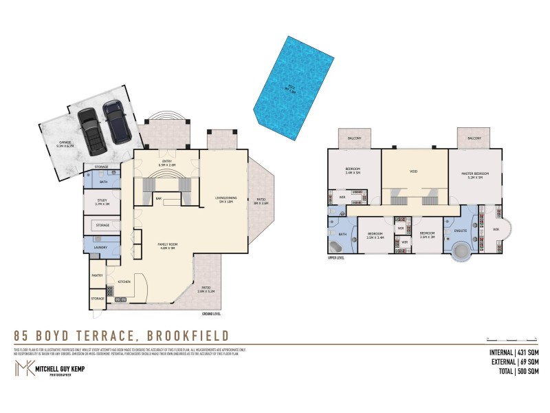 85 Boyd Terrace, Brookfield QLD 4069 Floorplan