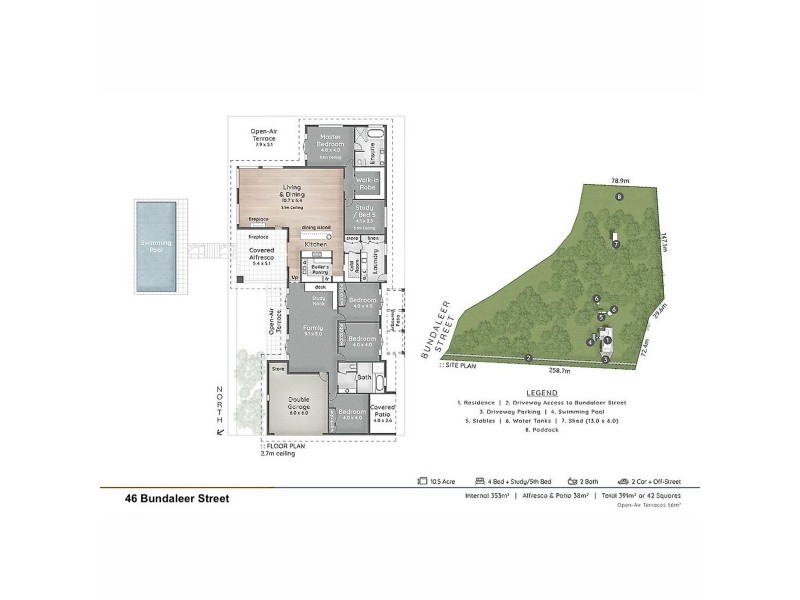 46 Bundaleer Street, Brookfield QLD 4069 Floorplan