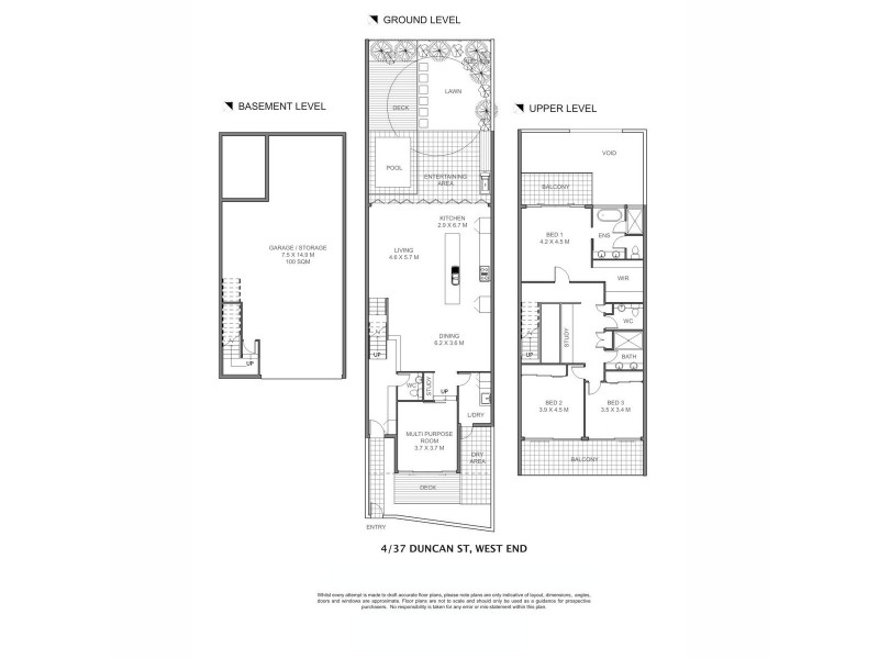 4/37 Duncan Street, West End QLD 4101 Floorplan