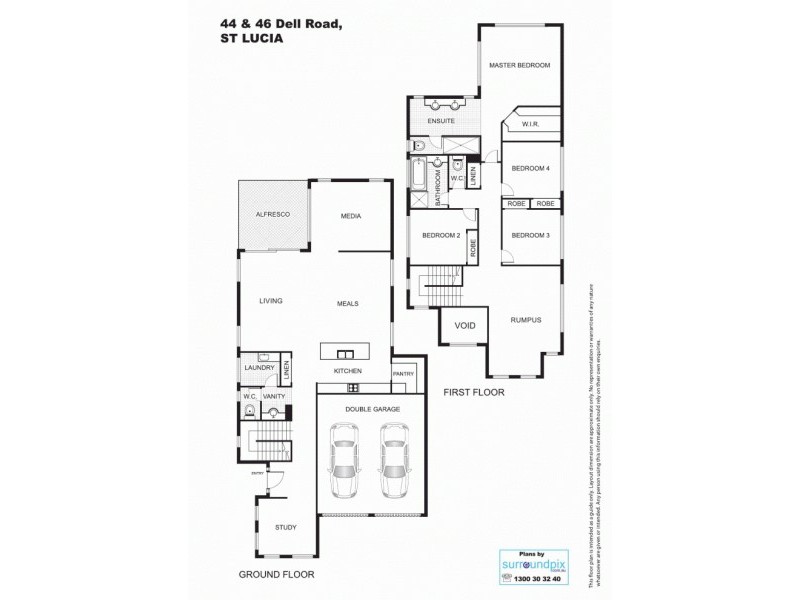 44 Dell Road, St Lucia QLD 4067 Floorplan