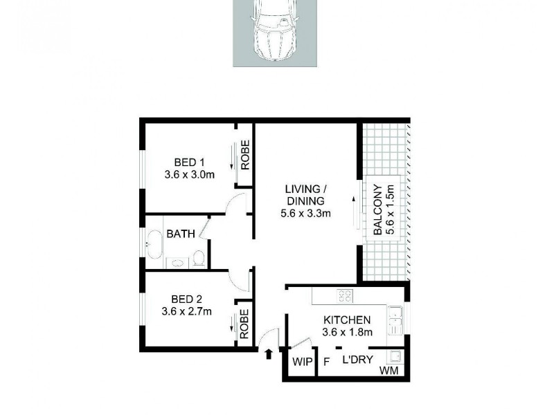 9/820 Victoria Road, Ryde NSW 2112 Floorplan