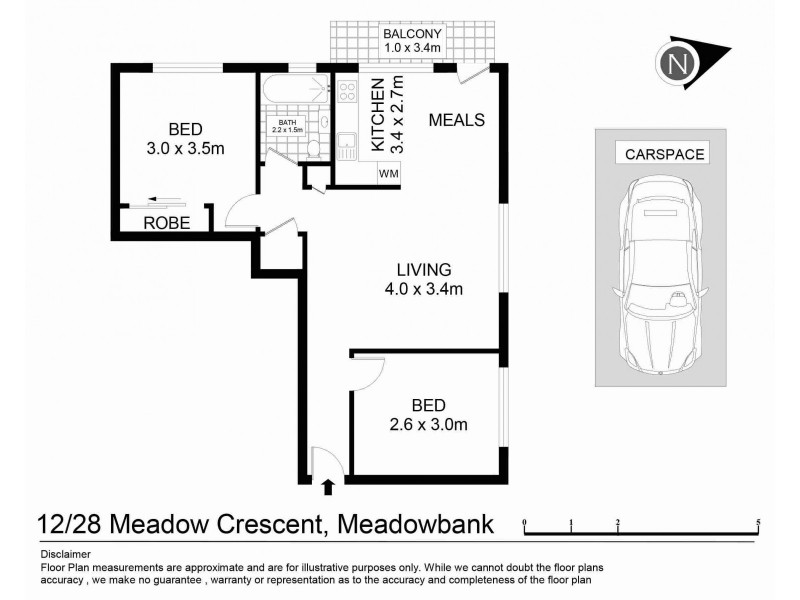 12/28 Meadow Crescent, Meadowbank NSW 2114 Floorplan