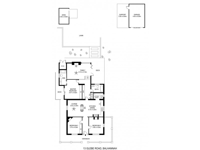 13 Glebe Road, Balhannah SA 5242 Floorplan