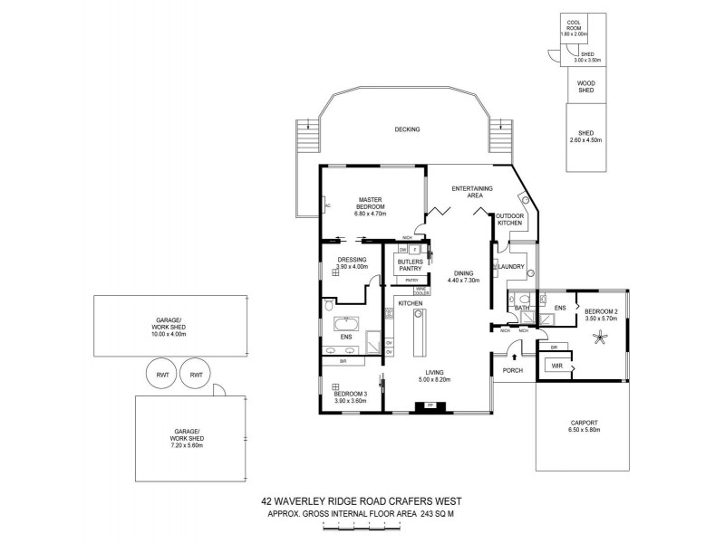 42 Waverley Ridge Road, Crafers West SA 5152 Floorplan