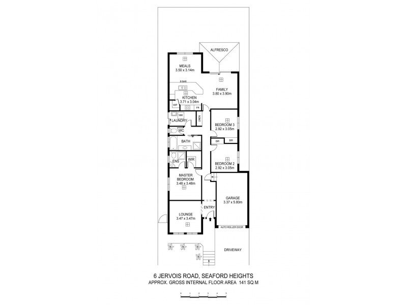 6 Jervois Road, Seaford Heights SA 5169 Floorplan