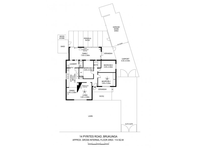 14 Pyrites Road, Brukunga SA 5252 Floorplan