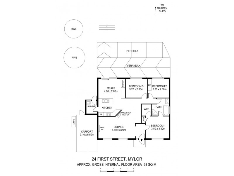 24 First Street, Mylor SA 5153 Floorplan