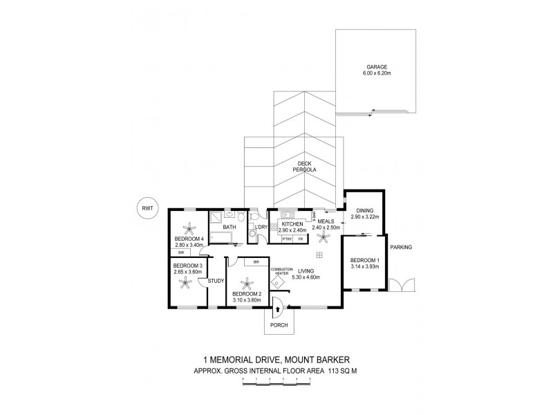 1 Memorial Drive, Mount Barker SA 5251 Floorplan