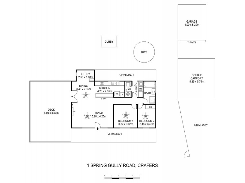 1 Spring Gully Road, Piccadilly SA 5151 Floorplan