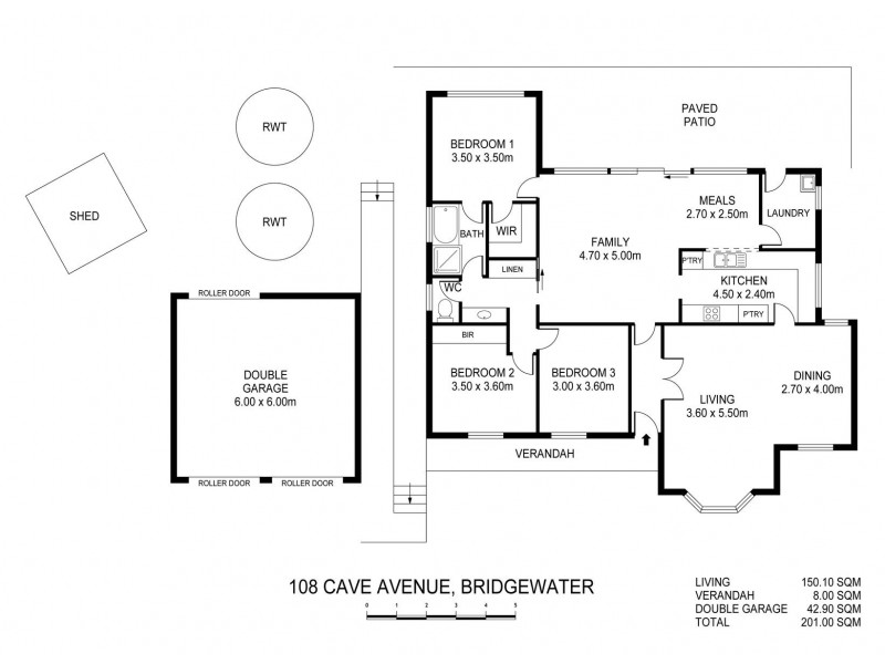 108 Cave Avenue, Bridgewater SA 5155 Floorplan