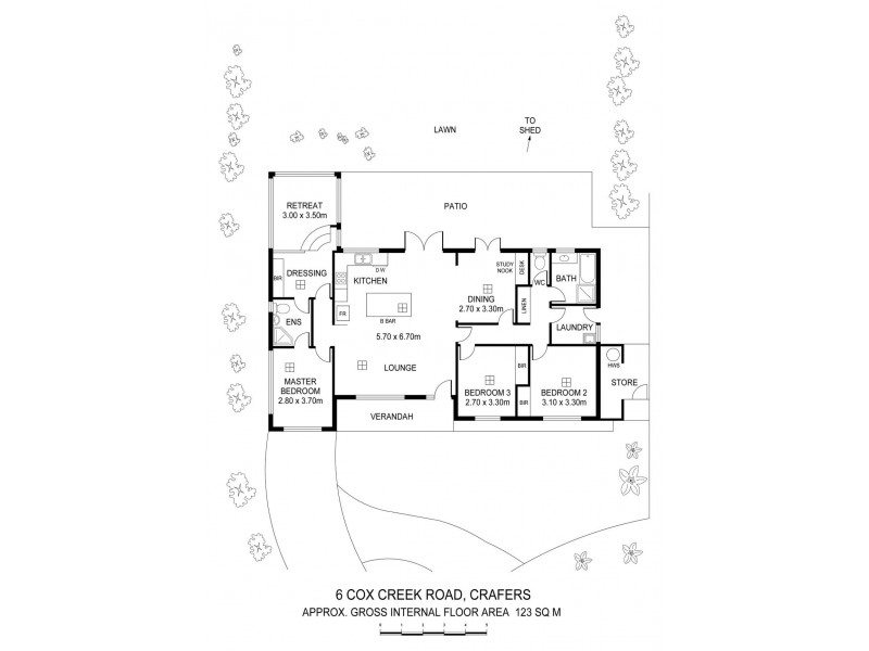 6 Cox Creek Road, Crafers SA 5152 Floorplan