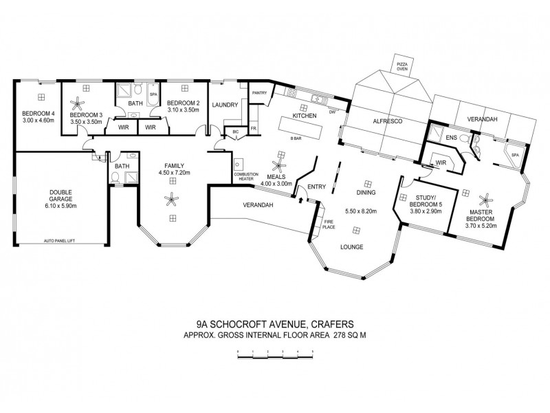 9a Schocroft Avenue, Crafers SA 5152 Floorplan