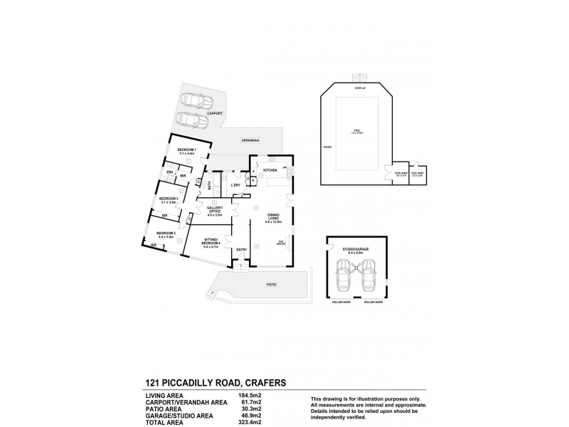 121 Piccadilly Road, Crafers SA 5152 Floorplan
