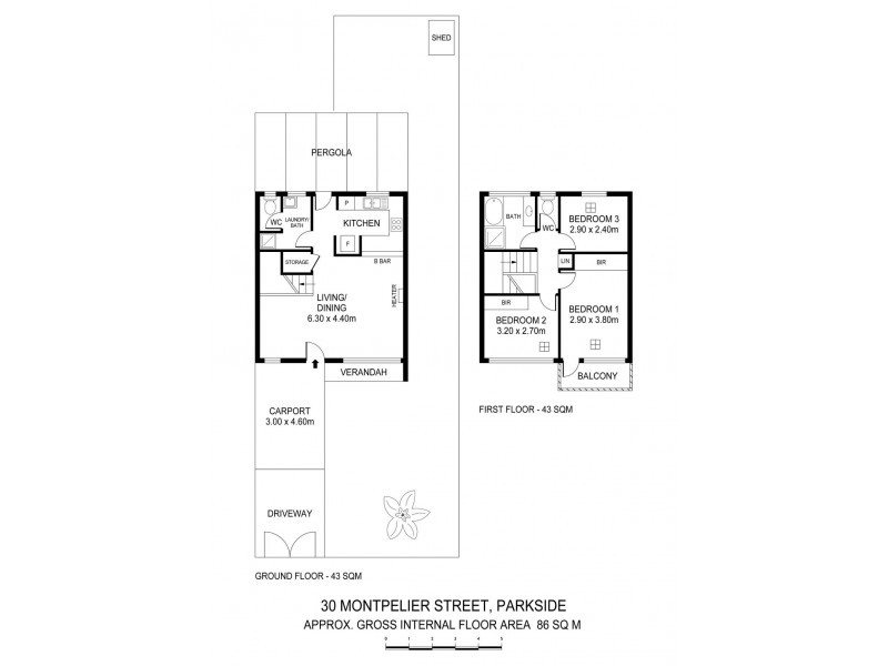 30 Montpelier Street, Parkside SA 5063 Floorplan