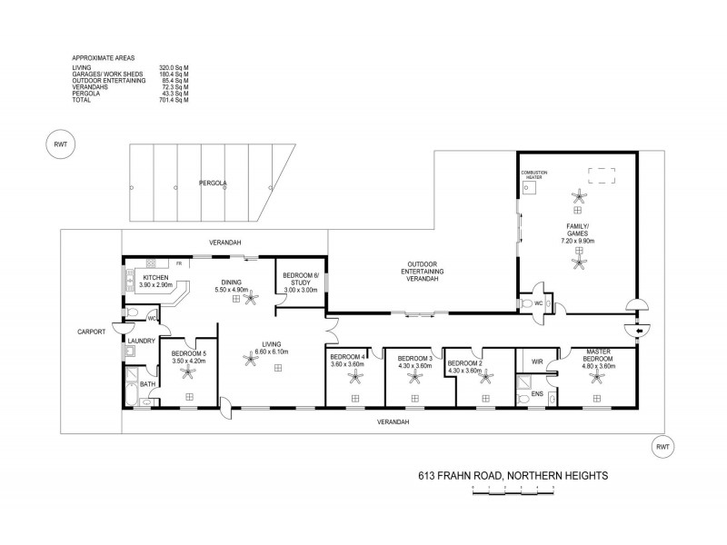 613 Frahn Road (Murray Bridge), Northern Heights SA 5253 Floorplan