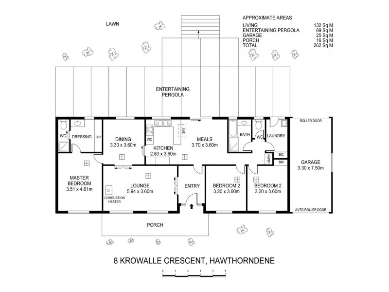 8 Krowalle Crescent, Hawthorndene SA 5051 Floorplan