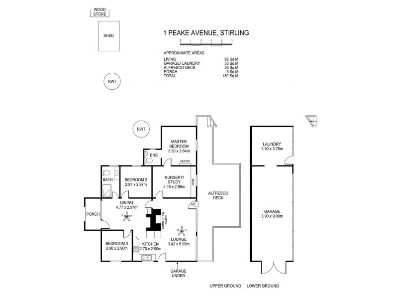 1 Peake Avenue, Stirling SA 5152 Floorplan