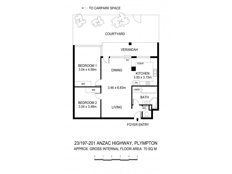 23/197-201 Anzac Highway, Plympton SA 5038 Floorplan
