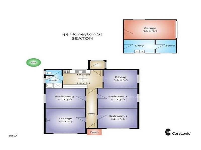 44 Honeyton Street, Seaton SA 5023 Floorplan