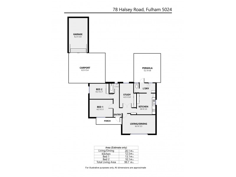 78 Halsey Road, Fulham SA 5024 Floorplan